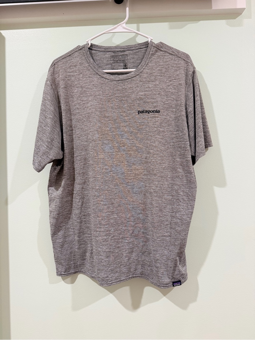Patagonia Short-Sleeve Heather Gray Logo Tee
